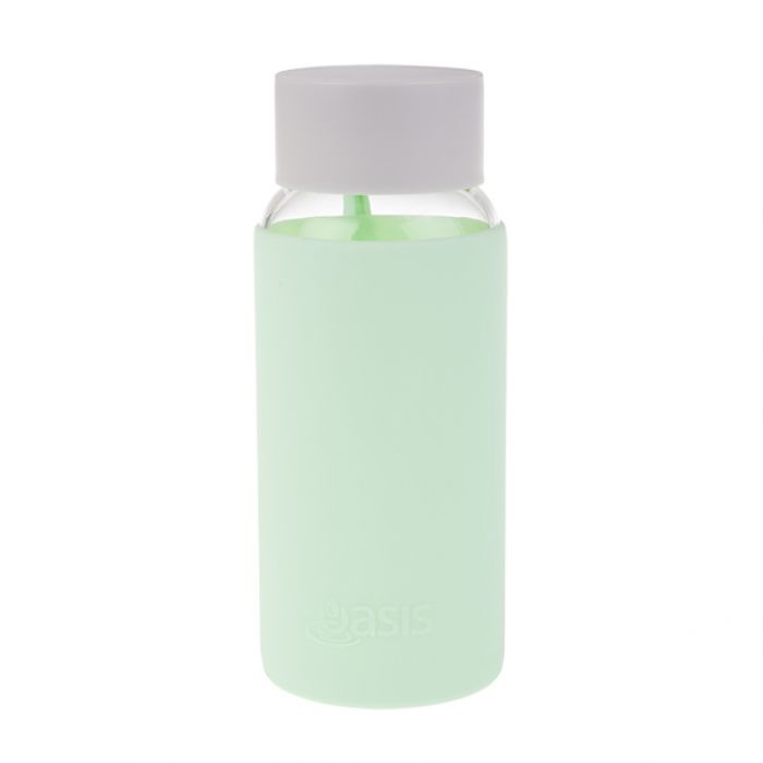 Oasis Borosilicate Glass Water Bottle 500ml - Spearmint-2