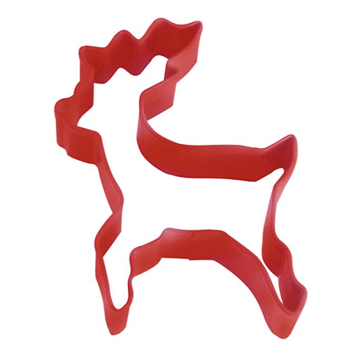 D.line Standing Reindeer Cookie Cutter 10cm - Red-1