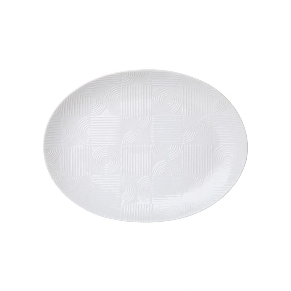 Maxwell & Williams Arc Oval Platter 36x27cm White Gift Boxed-1