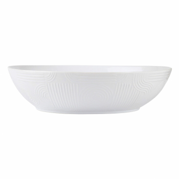 Maxwell & Williams Arc Oval Serving Bowl 42x27cm White Gift Boxed    