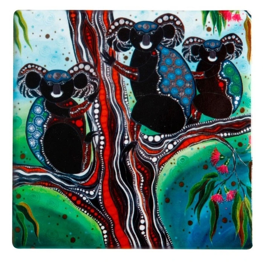 Maxwell Williams Melanie Hava Journeys Ceramic Coaster 10cm Koalas-1