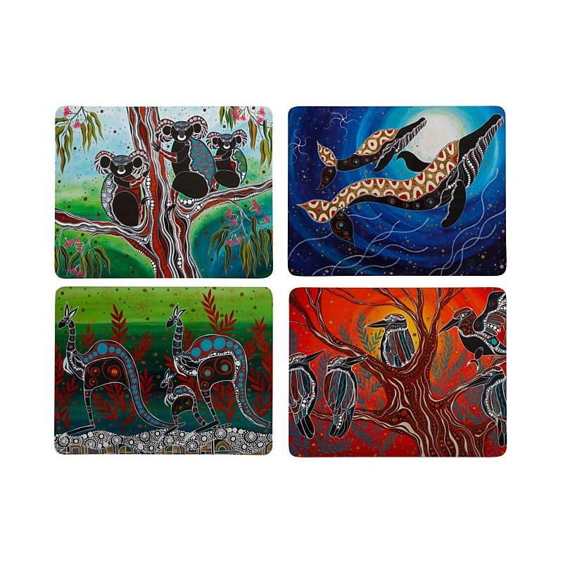 Maxwell Williams Melanie Hava Journeys Cork Back Placemat 34x26.5cm Set of 4 Assorted Gif-1