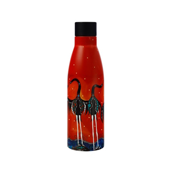 Maxwell & Williams Melanie Hava Jugaig-Bana-Wabu Double Wall Insulated Bottle 500ML Brolgas Symphon