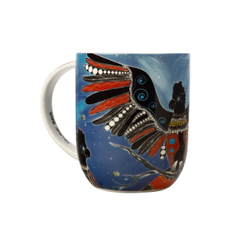 MW Melanie Hava Jugaig-Bana-Wabu Mug 440ML Black Cockatoos Gift Boxed