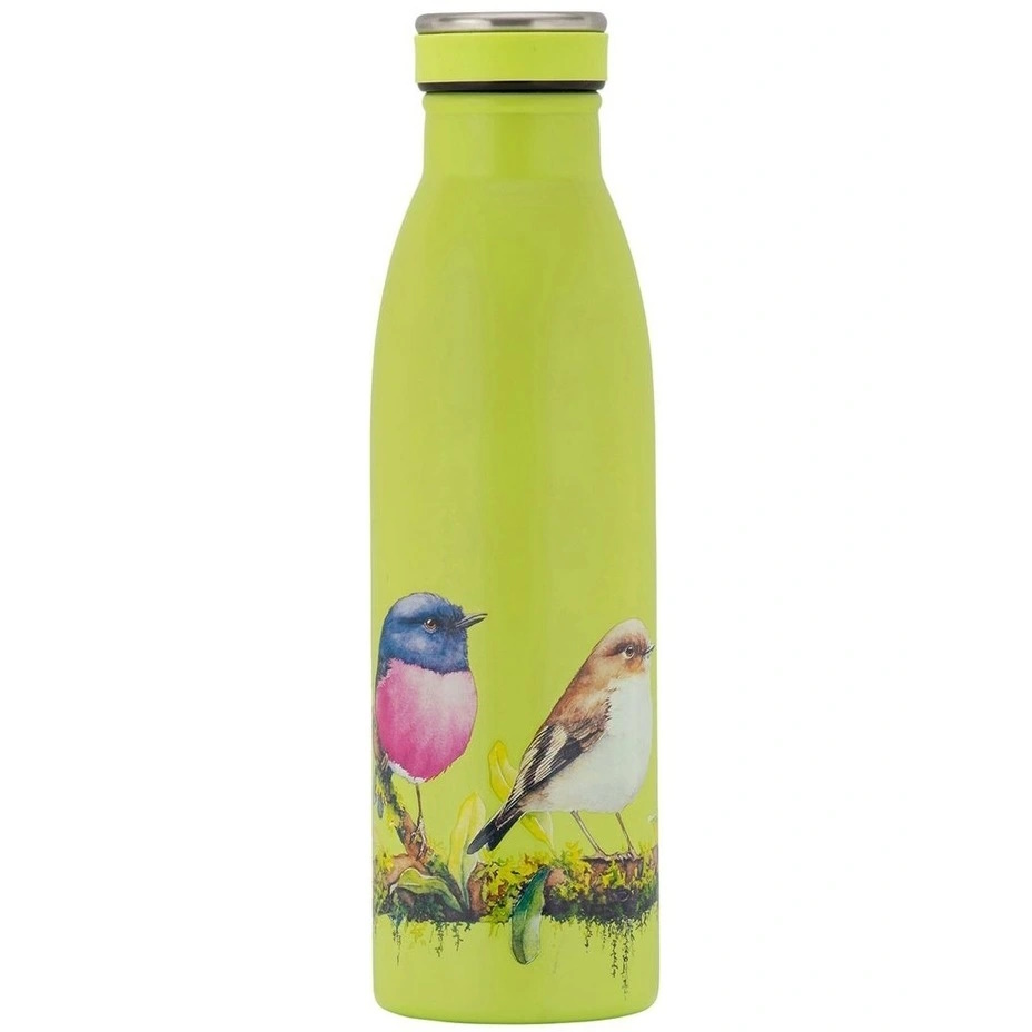 MW Katherine Castle Bird Talk Double Wall Insulated Bottle 500ML Pink Robins-1