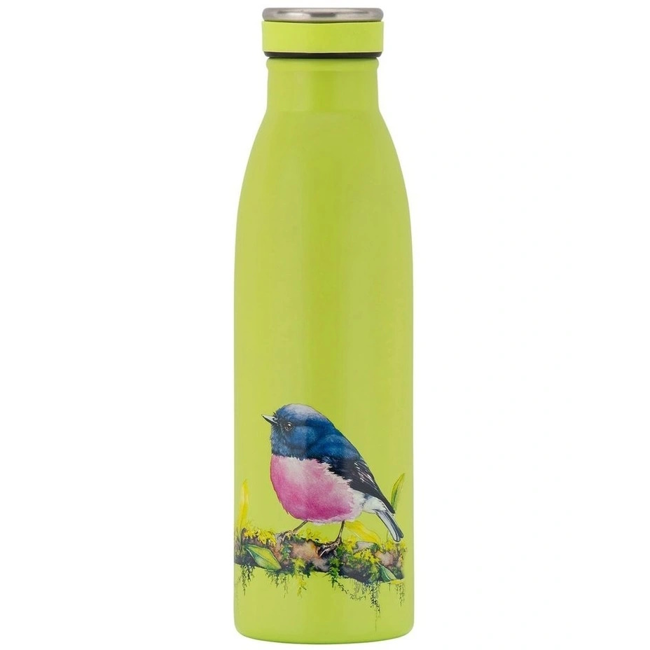 MW Katherine Castle Bird Talk Double Wall Insulated Bottle 500ML Pink Robins-2