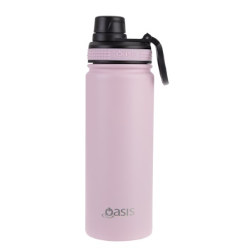 Oasis Stainless Steel Insulated Challenger Sports Bottle With Screw Cap 550ml - CARNATION
