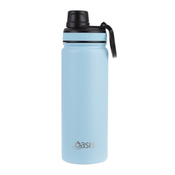 Oasis Stainless Steel Insulated Challenger Sports Bottle With Screw Cap 550ml - ISLAND BLUE