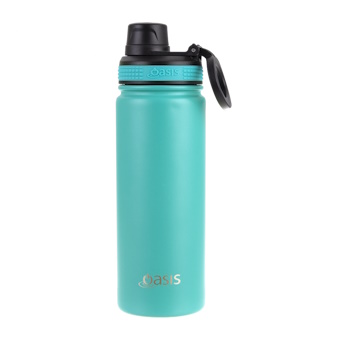 Oasis Stainless Steel Insulated Challenger Sports Bottle With Screw Cap 550ml - TURQUOISE