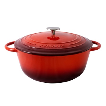 Pyrolux Pyrochef 20cm/2L Round French Oven Chilli Red