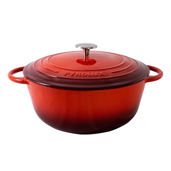 Pyrolux PYROCHEF 24cm/4L Round French Oven Chilli Red