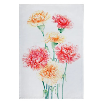 Maxwell & Williams Katherine Castle Floriade Tea Towel 50x70cm Carnations