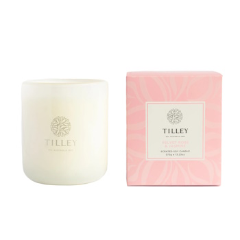 Tilley Classic White Velvet Rose & Jasmine 375g Soy Candle