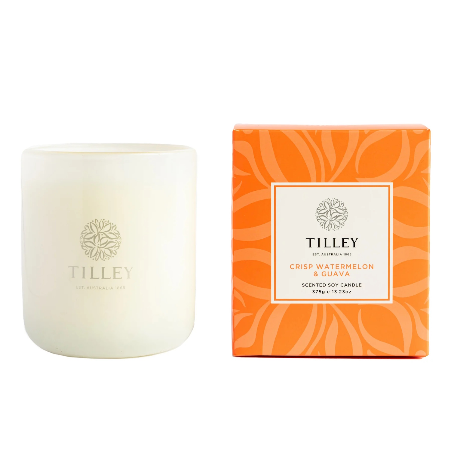 Tilley Classic White  Crisp Watermelon & Guava 375g Soy Candle
