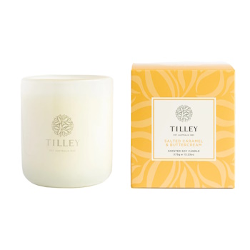 Tilley Classic White Salted Caramel & Buttercream 375g Soy Candle