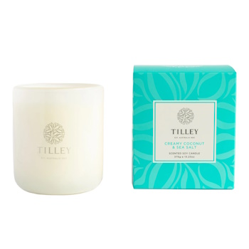 Tilley Classic White Creamy Coconut & Sea Salt 375g Soy Candle