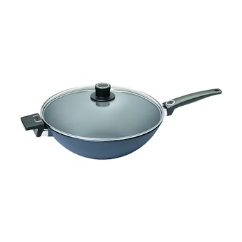 Woll Diamond Lite Fix Handle Conventional Wok 34cm With Lid Gift Boxed