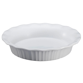 Corningware French White 9" Pie Plate