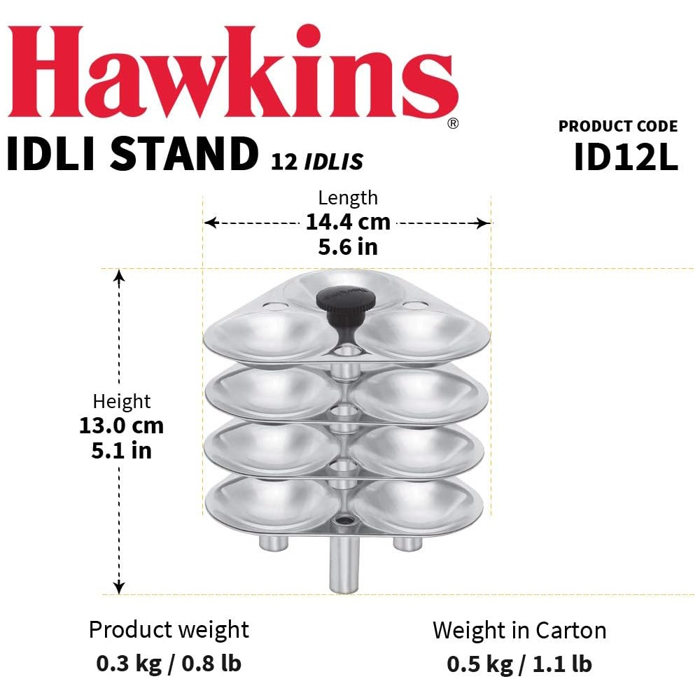 Hawkins Idli Stand - 12 Idlis - Large- ID12L