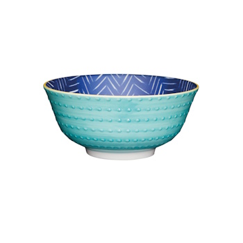 Mikasa Does it All Bowl 15.7cm -  Leafy Indigo