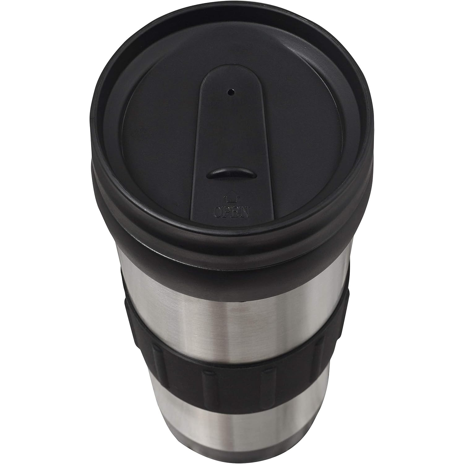 Thermos THERMOcafe 420mL Travel Tumblers 2-Pack - Black/Silver