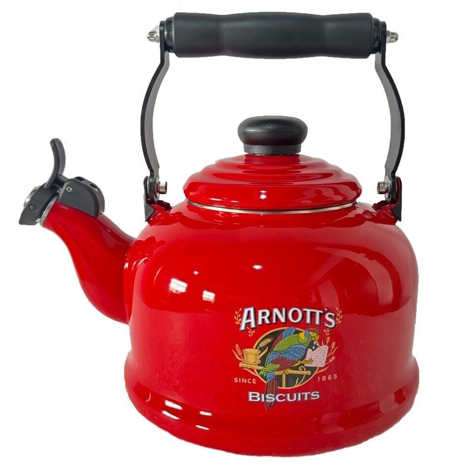 Rojo Enamel Whistling Kettle Arnotts 2.1 Litre-1