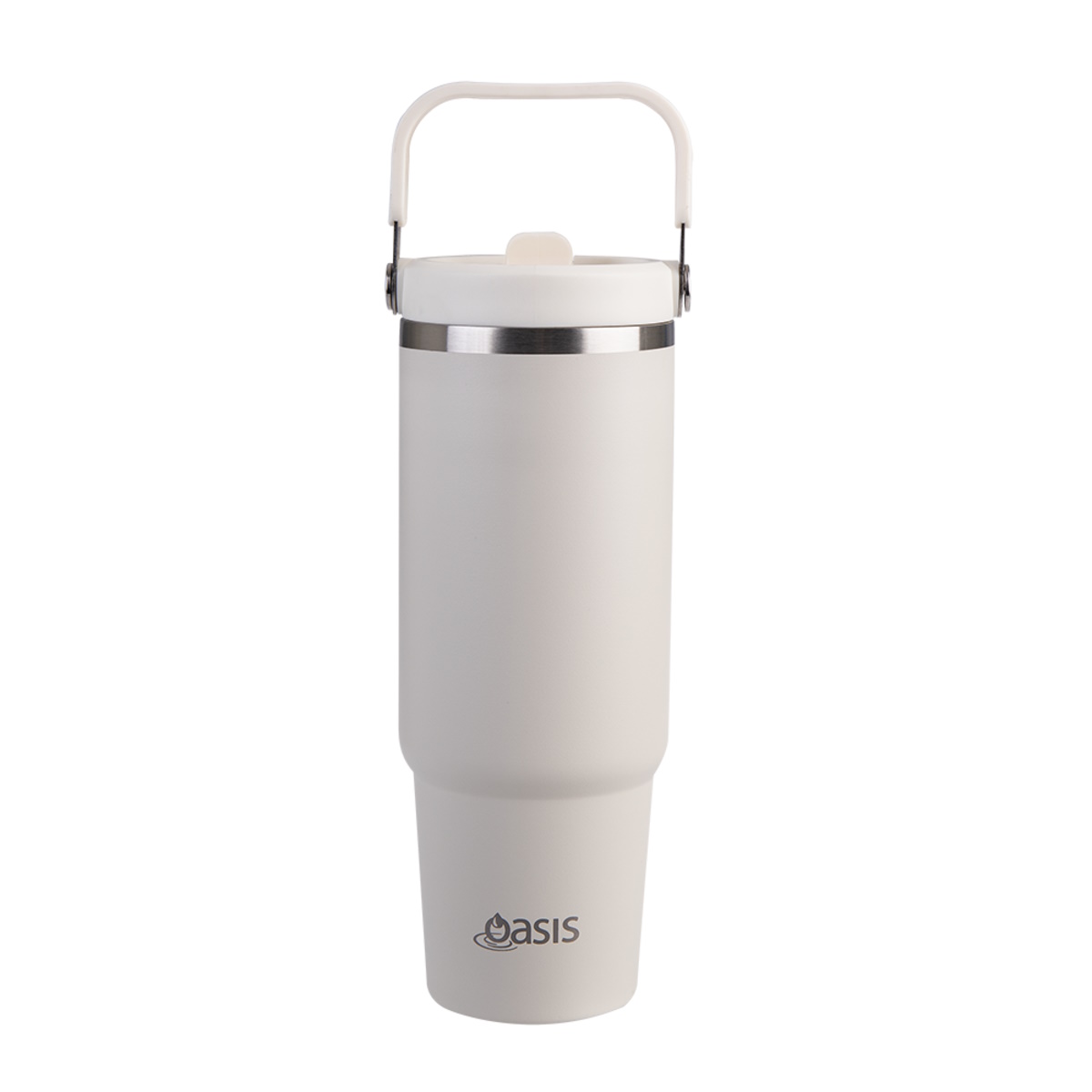 Oasis Stainless Steel Double Wall Insulated Voyager Carry Tumbler 900ml Alabaster-1