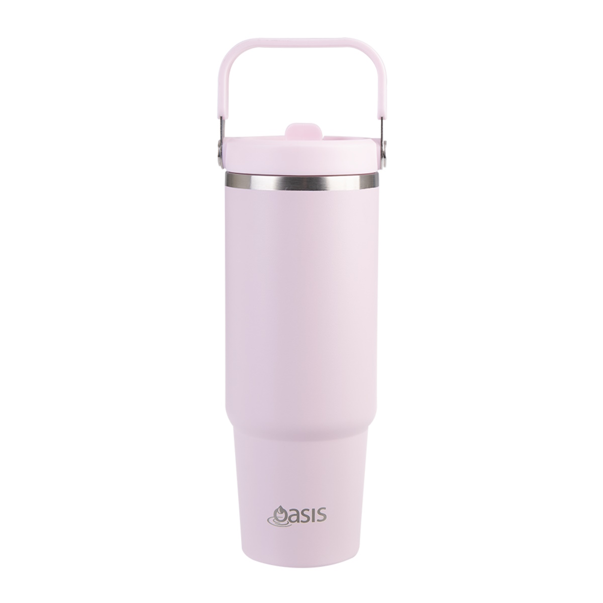 Oasis Stainless Steel Double Wall Insulated Voyager Carry Tumbler 900ml Pink Lemonade-1