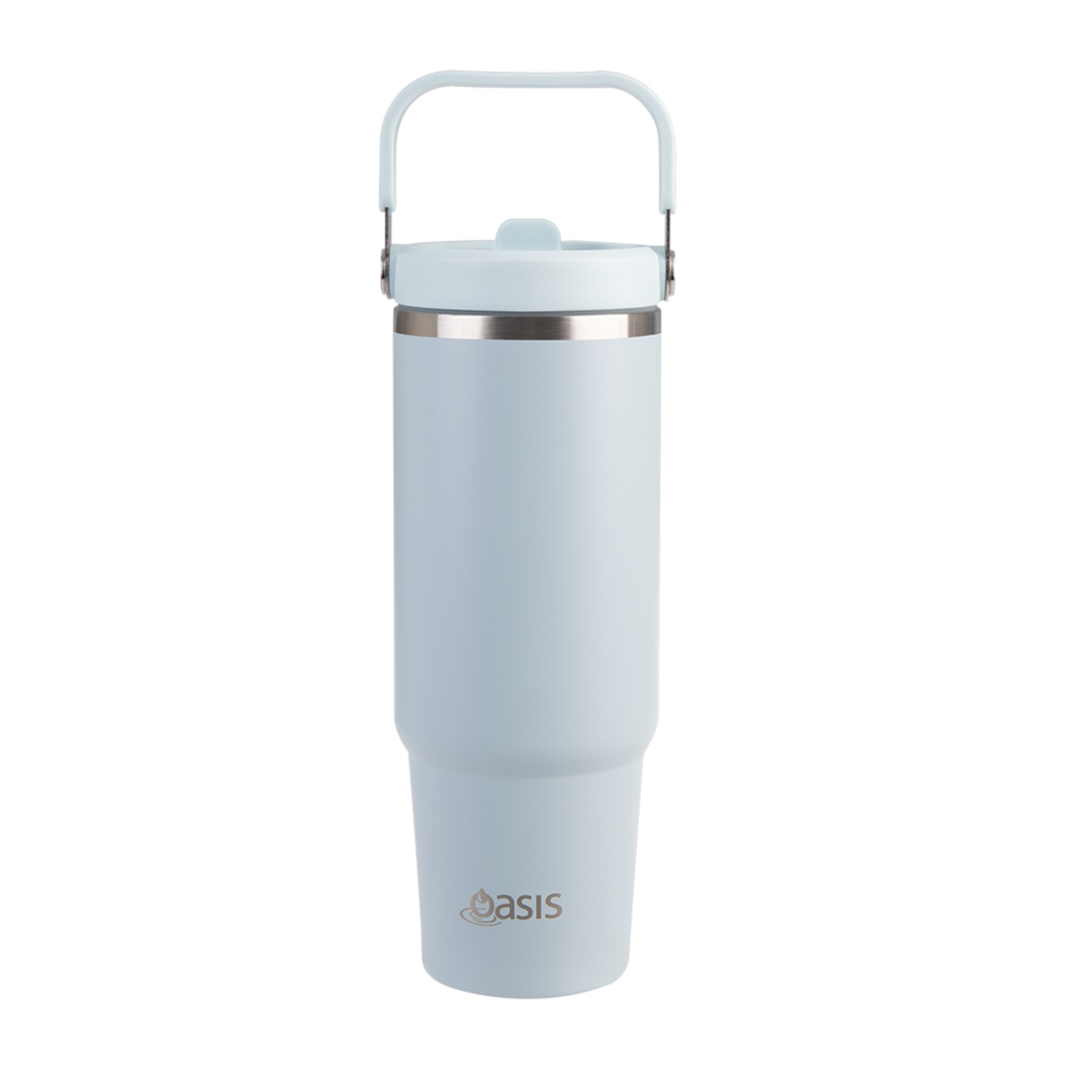 Oasis Stainless Steel Double Wall Insulated Voyager Carry Tumbler 900ml Sea Mist-1