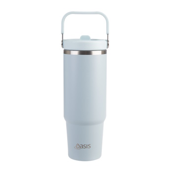 Oasis Stainless Steel Double Wall Insulated Voyager Carry Tumbler 900ml Sea Mist