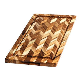 Teakhaus Herringbone Rect Brd L 46x36x2.5cm