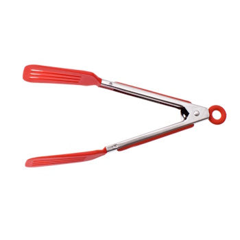 Appetito Mini Nylon Spatula Tongs 18cm Red