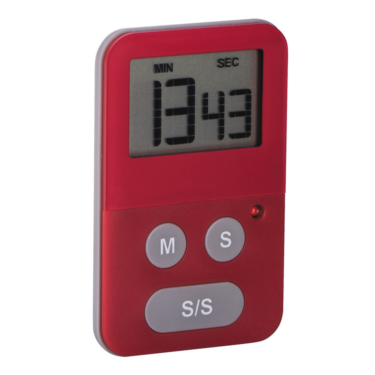 Avanti Digital Kitchen Timer with Light -Red