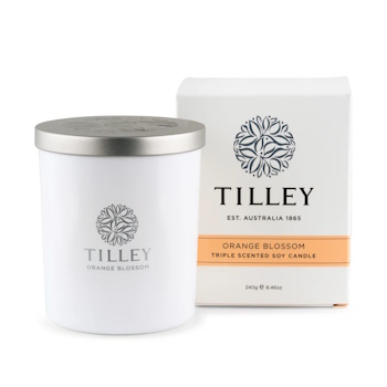 Tilley Classic White Orange Blossom Soy Candle 240g