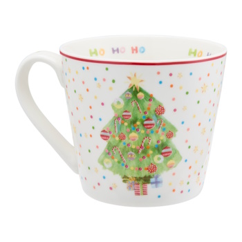 Maxwell & Williams Jolly Joy Joy Mug 400ML Christmas Tree Gift Boxed