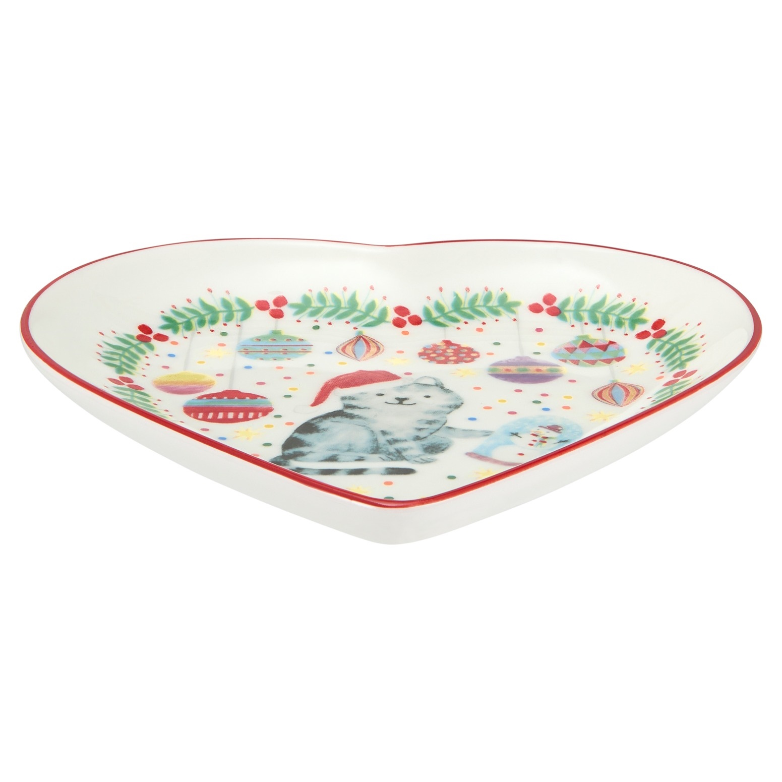 Maxwell & Williams Jolly Joy Joy Heart Dish 14cm Cat Gift Boxed