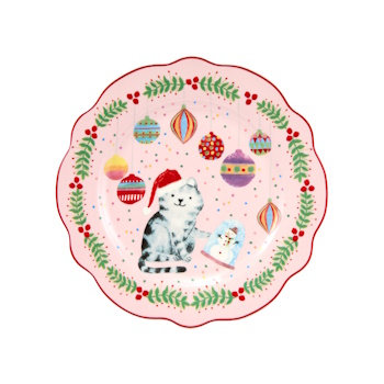 Maxwell & Williams Jolly Joy Joy Plate 20cm Cat Gift Boxed