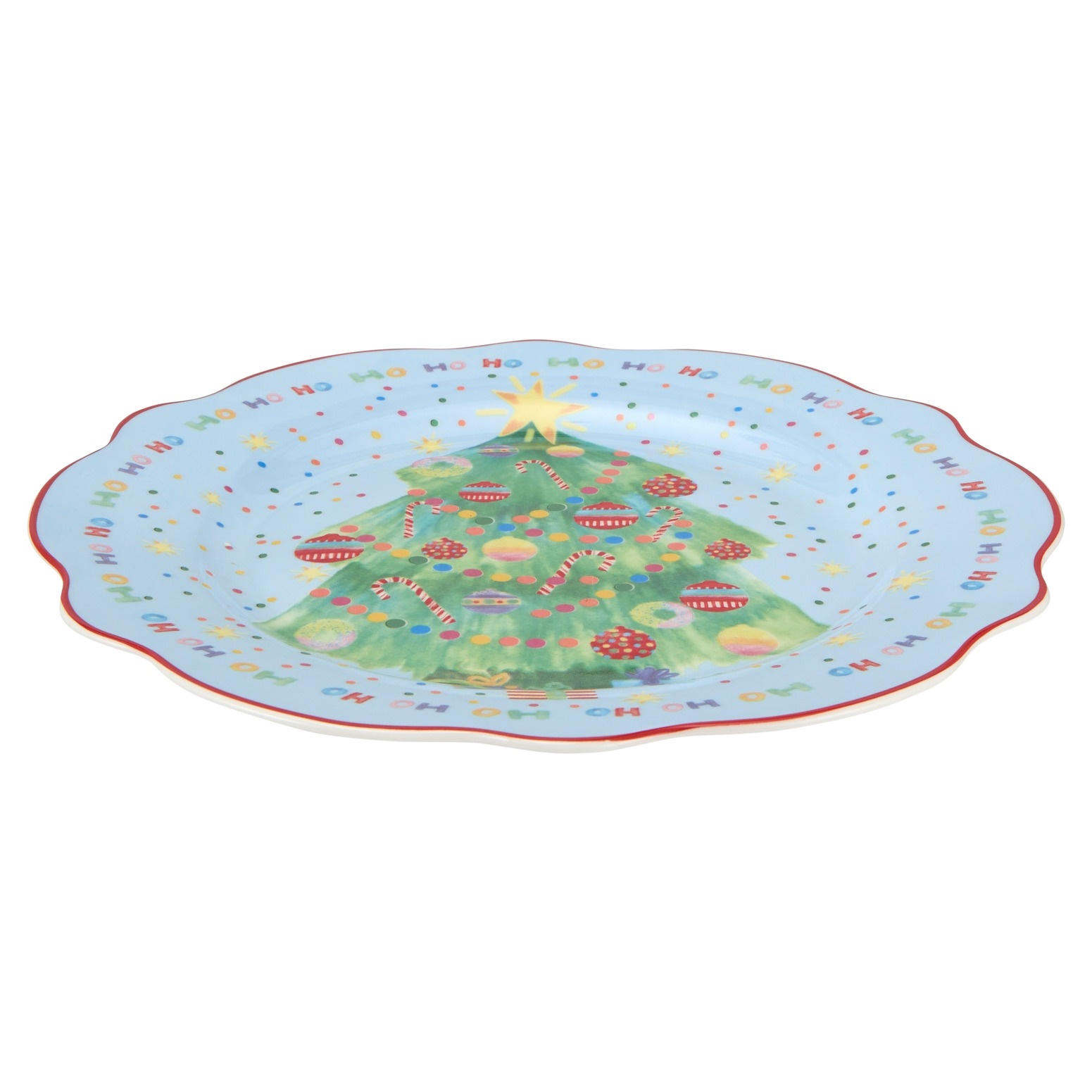 Maxwell & Williams Jolly Joy Joy Plate 20cm Christmas Tree Gift Boxed