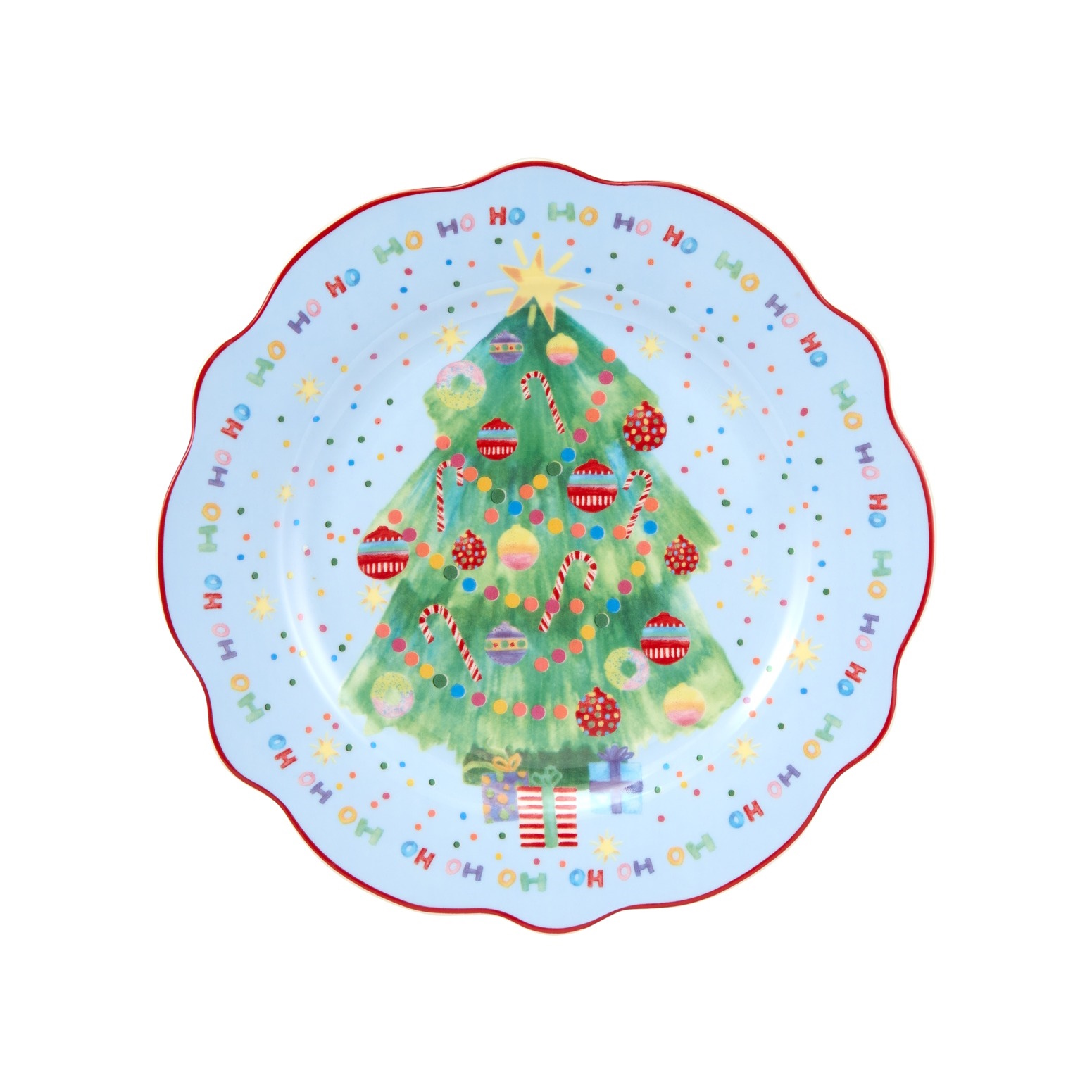 Maxwell & Williams Jolly Joy Joy Plate 20cm Christmas Tree Gift Boxed-3