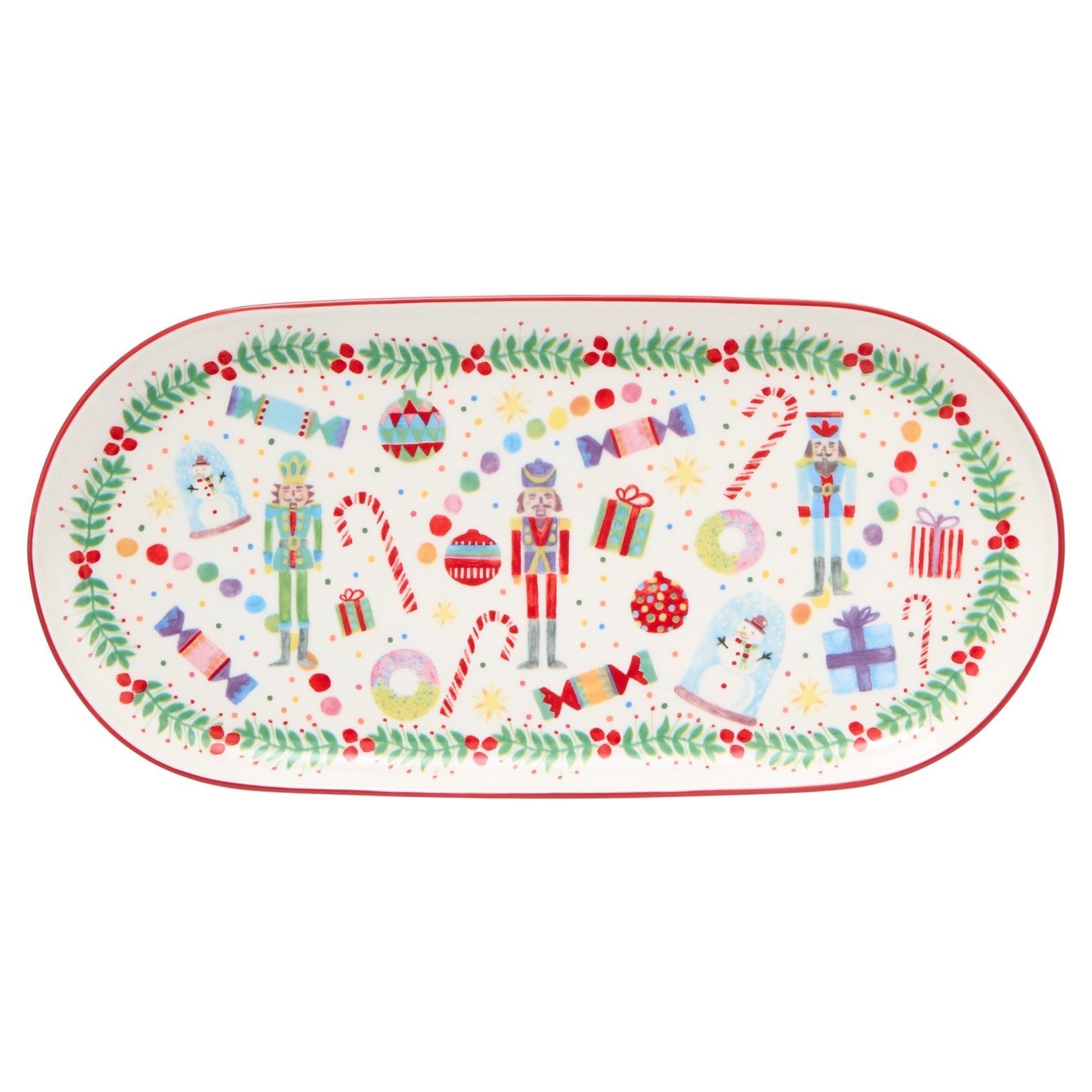 Maxwell & Williams Jolly Joy Joy Oblong Platter 30x15cm The Nutcracker Gift Boxed-1