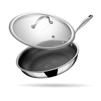 Stahl 28cm Triply Artisan Hybrid Fry Pan With Lid 