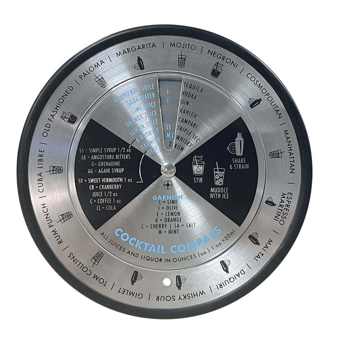 Bartender Stainless Steel Cocktail Compass