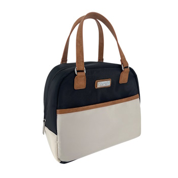 Sachi Style 237 Insulated Cali Lunch Bag Plain - Black-Cream