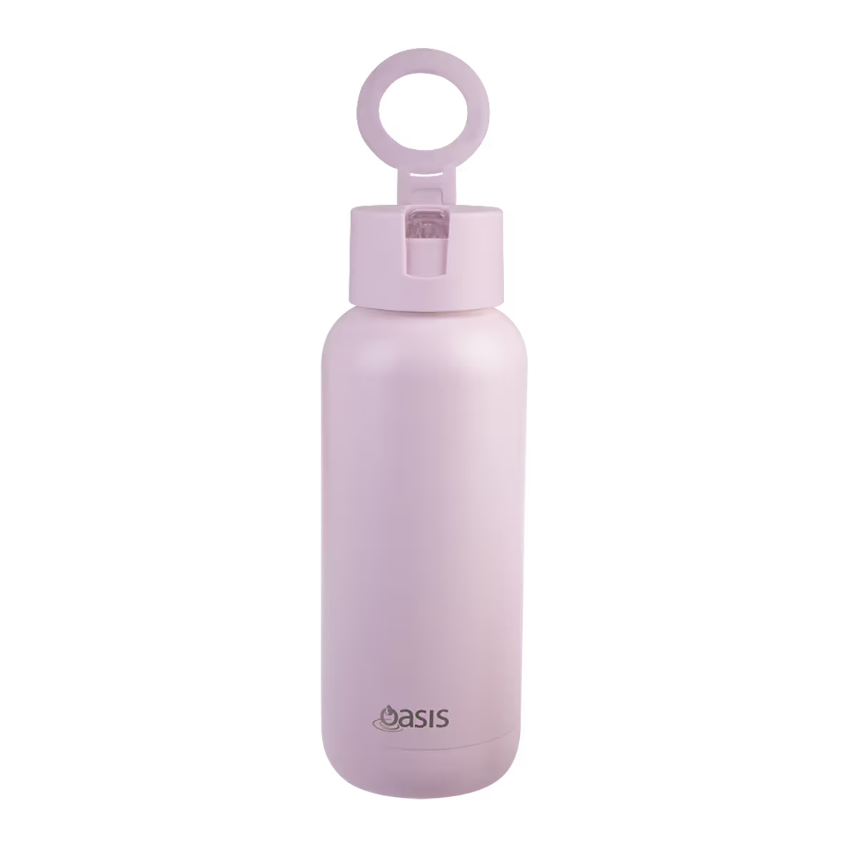 Oasis Mag-grip Ceramic Lined Stainless Steel Triple Wall Insulated Moda Drink Bottle 1l Pink Lemonad-1