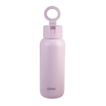 Oasis Mag-grip Ceramic Lined Stainless Steel Triple Wall Insulated Moda Drink Bottle 1l Pink Lemonad