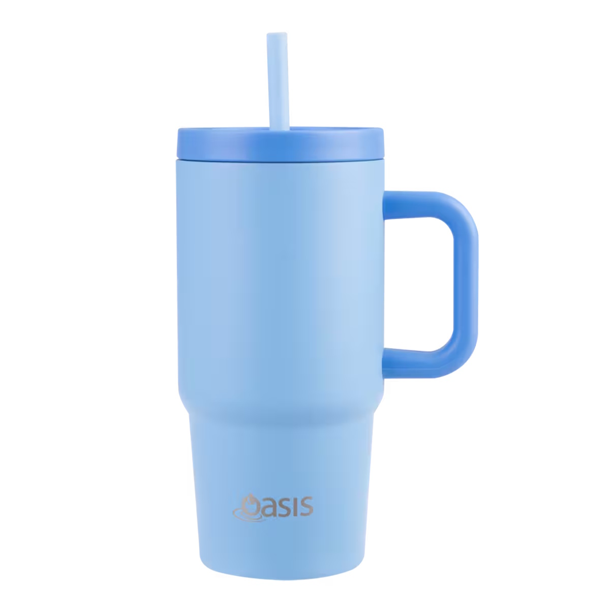 Oasis Stainless Steel Double Wall Insulated Jnr Commuter Travel Tumbler 700ml Blue-1