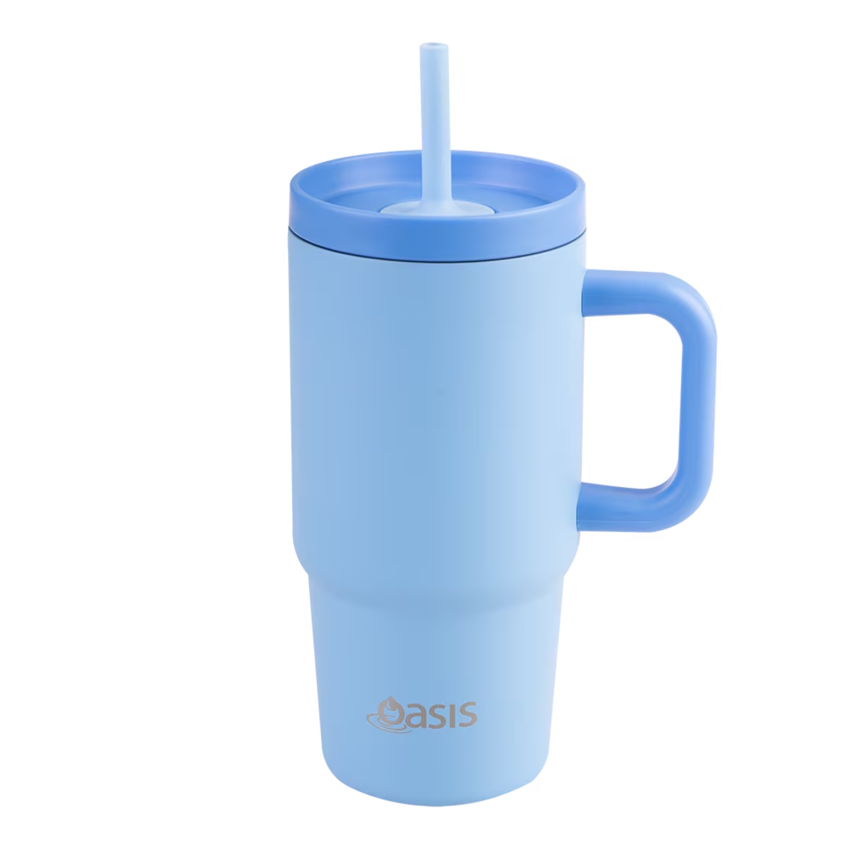 Oasis Stainless Steel Double Wall Insulated Jnr Commuter Travel Tumbler 700ml Blue-2