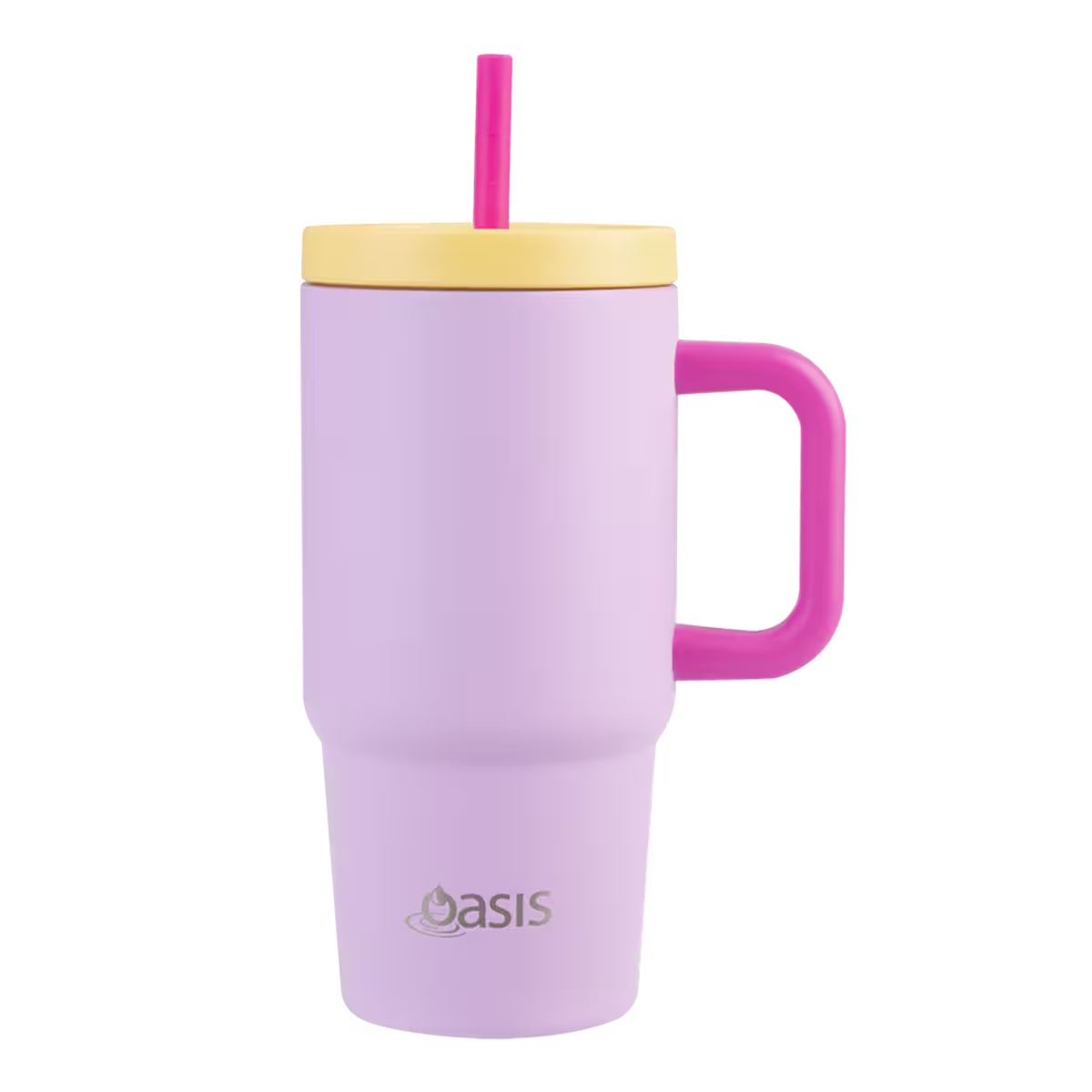 Oasis Stainless Steel Double Wall Insulated Jnr Commuter Travel Tumbler 700ml Bubblegum Pink-1