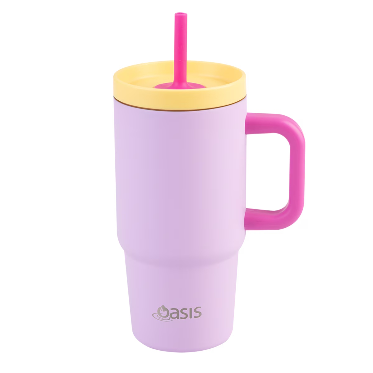 Oasis Stainless Steel Double Wall Insulated Jnr Commuter Travel Tumbler 700ml Bubblegum Pink-2