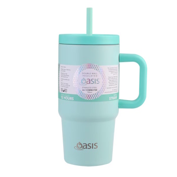 Oasis Stainless Steel Double Wall Insulated Jnr Commuter Travel Tumbler 700ml Mint